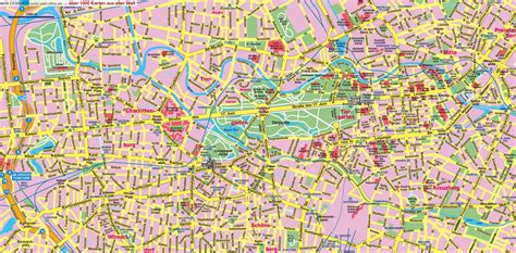 Berlin street map - Street map of berlin city centre (Germany)