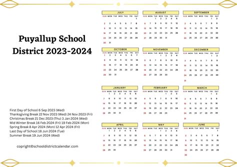 Puyallup School District Calendar 2024 2025 - Willi Julienne