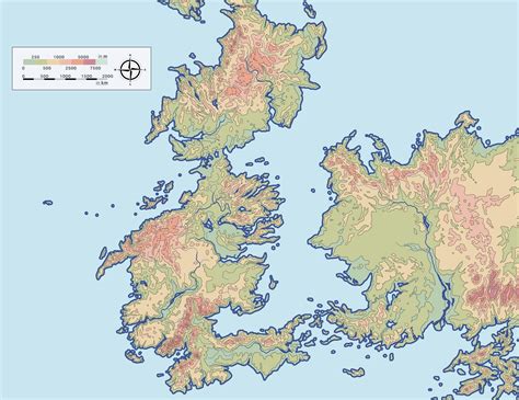 I redesigned some of the geography in Westeros and nearby Essos : r ...