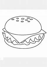 Coloring Pages  Free Printable Burger Page sketch template