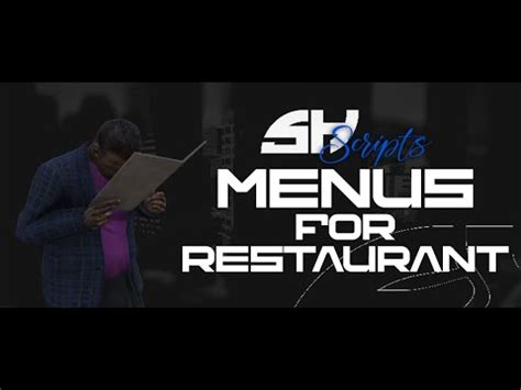 Menus for Restaurant - FiveM Scripts - YouTube