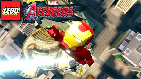 Lego Marvel's Avengers Walkthrough Gameplay PS4 #8 - Battle In New York!! - YouTube