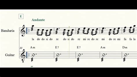 MANANG BIDAY || Music Score for Banduria & Guitar || - YouTube