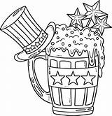 Beer Mug Coloring Page sketch template