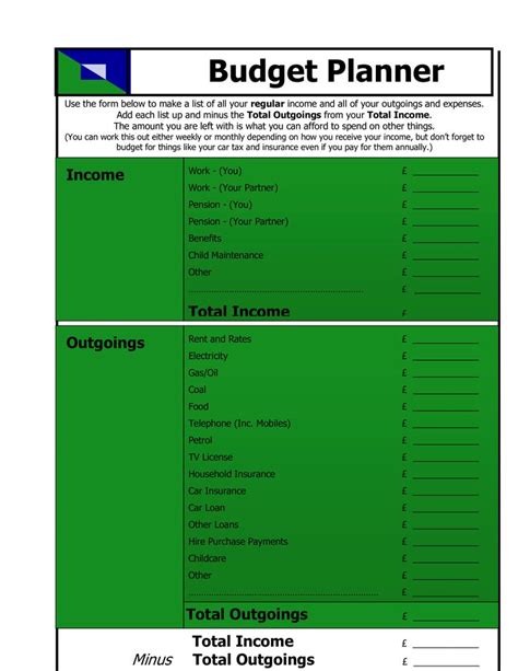 Blank Budget Planner - How to create a Budget Planner? Download this Blank Budget Planner ...