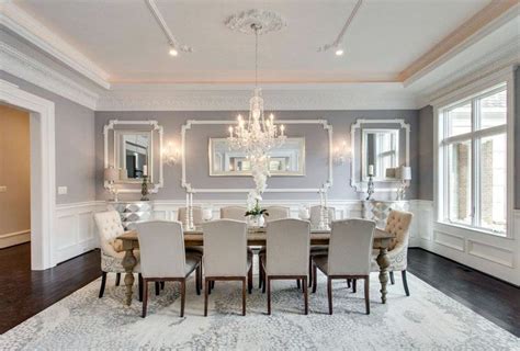 Elegant Gray Formal Dining Room