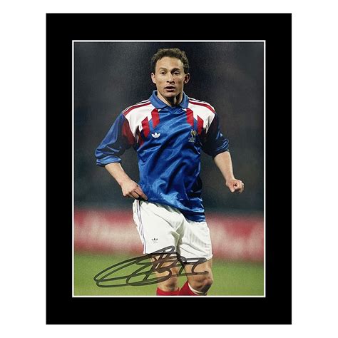 Signed Jean-Pierre Papin Photo Display - 10x8 Ballon d'Or Winner 1991