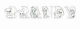 Coloring Page First Name Brandy  Printable coloring Pages sketch template