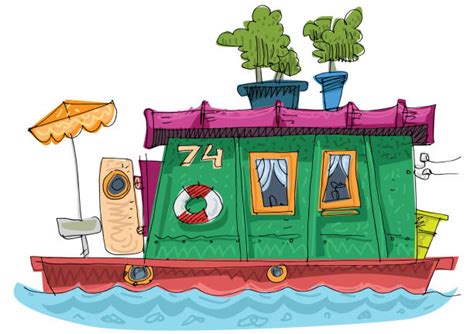 20+ Clip Art Of Houseboat Stock Illustrations, Royalty-Free Vector Graphics & Clip Art - iStock