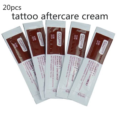 20Pcs/lot Tattoo Aftercare Cream Care Lotion Anti Scar Vitamin Ointment For Tattoo Body Art ...