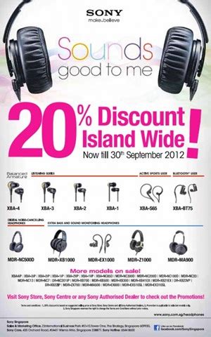 Sony Singapore Headphones Promotion