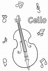 Cello To Print sketch template