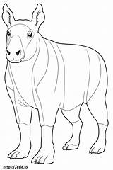Bongo Full Body coloring Page sketch template