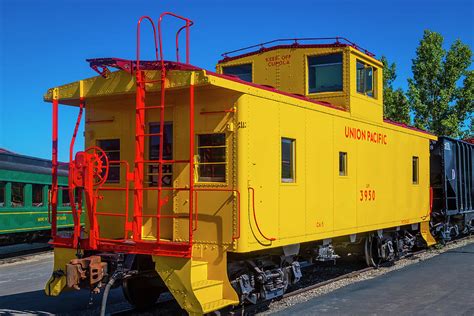 Yellow Union Pacific Caboose Photograph by Garry Gay - Pixels