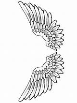 Coloring Pages Of Wings sketch template