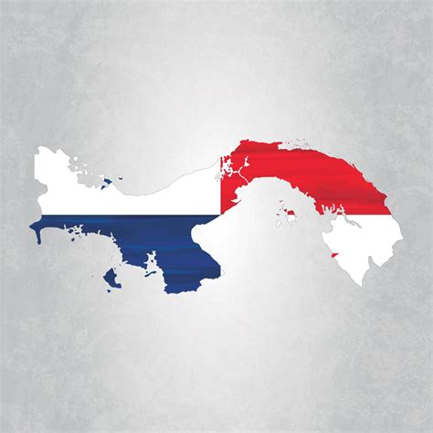 Flag Map Of Panama Free Vector Maps Panama Flag Flag Drawing Map | Porn ...