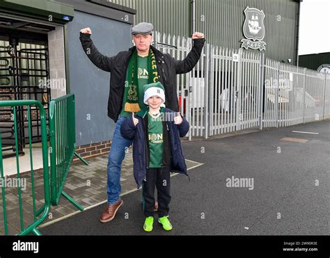 Plymouth Argyle fans arrives during the Sky Bet Championship match ...