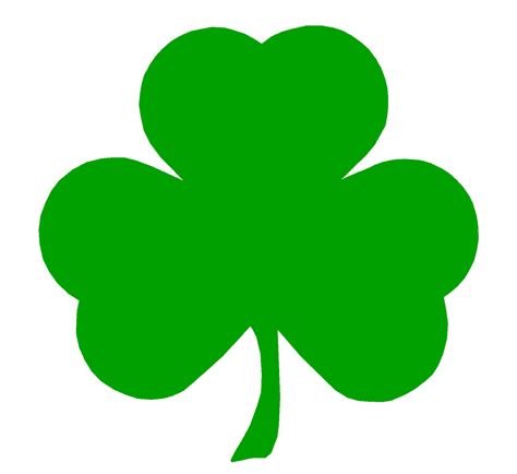 Irish Shamrock, green silhouette free image download