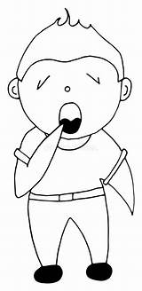 Yawning Yawn Leishman Toonaday Designlooter Vecto 252px 21kb Sketch  sketch template