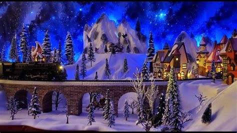 Magical Christmas Village with Polar Express Train