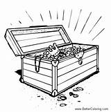 Treasure Chest Coloring Pages  Free Printable sketch template