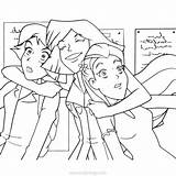 Totally Spies Coloring Pages Samantha And Alexandra  XColoringscom sketch template