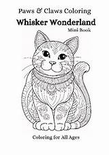 Paws And Claws Coloring Whisker Wonderland Mini Book By sketch template