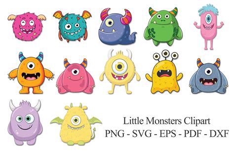 Cute Monster Clipart Monster Birthday Card Baby Monster | ubicaciondepersonas.cdmx.gob.mx