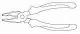Pliers Drawing Outline Eps 10 9629911 Vector Art At Vecteezy sketch template