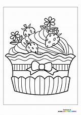 Cupcakes  Coloring Pages For Kids Free And Easy Print Or Download sketch template