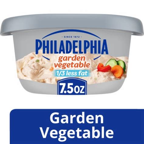 Philadelphia Garden Vegetable Reduced Fat Cream Cheese Spread with a Third Less Fat, 7.5 oz - Kroger