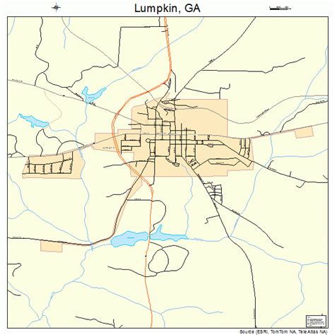 Lumpkin Georgia Street Map 1347980