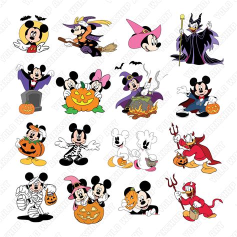 Disney Halloween 1 Svg Eps Jpg Png Clipart Printable | Etsy | Etsy ...