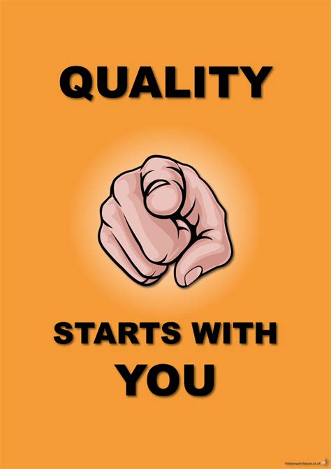 Quality Starts With You Poster
