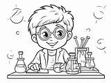 Awesome Science Coloring Activity  Page sketch template