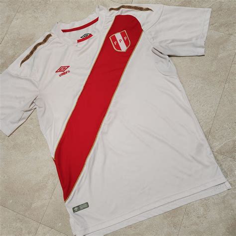 Umbro Peru FPF National Futbol Football Soccer Team Jersey Mens M ...