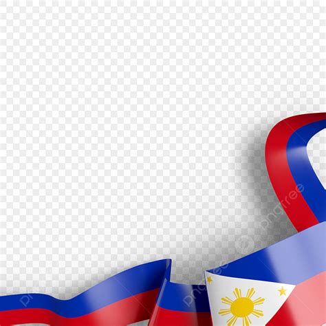 Philippine Flag Ribbon Hd Transparent, Philippines Flag With Corner ...