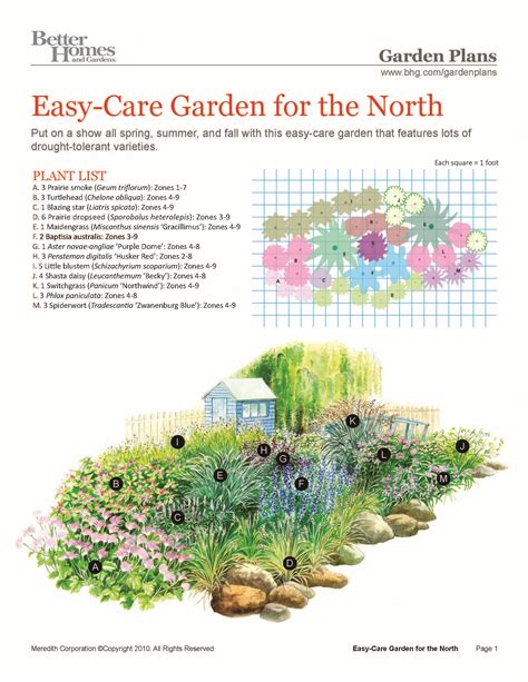 Easy Care Northern Garden Plan Would Be Easy To | Garden planning ...