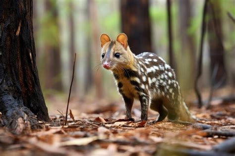 Premium AI Image | A quoll in the natural habitat