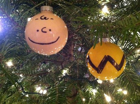 Charlie Brown ornament idea. So simple, total genius. I have already done a Charlie Brown Shirt ...