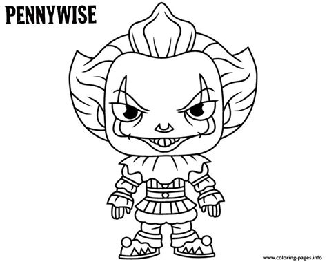 Cute Pennywise Coloring page Printable