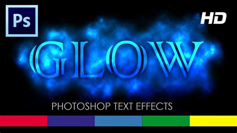 How to make Text Glow in Photoshop CS6 - Tutorial Video - YouTube