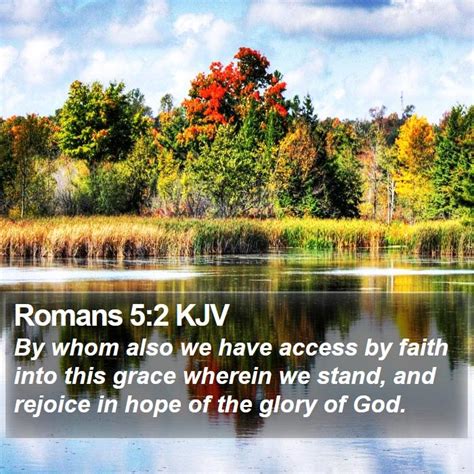 Romans 5:2 KJV Bible Verse Images