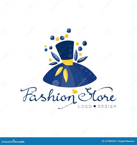 Fashion Store Logo Design Template, Clothes Shop, Beauty Salon or Boutique Label Vector ...