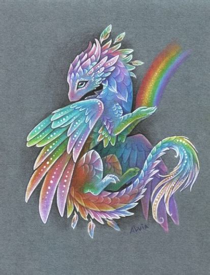 Rainbow Dragon Art in 2024 | Dragon art, Cute dragon drawing, Dragon artwork