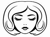 Fabulous Hair Coloring Sheet For Kids  Page sketch template