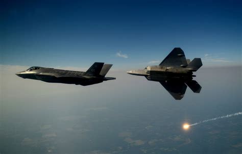 Wallpaper F-22, Raptor, UNITED STATES AIR FORCE, Lightning II, F-35, In ...