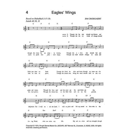 Eagles’ Wings – Sheet Music | Rough Stones Music