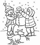 Kids Winter Coloring Pages sketch template