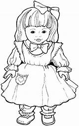 Dolls Coloring Pages sketch template